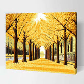 Painting by Numbers Pictures Autumn Alley